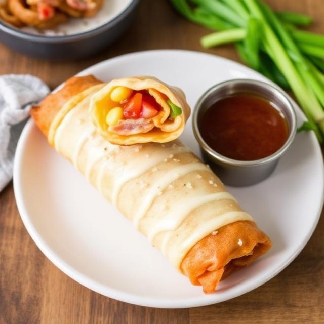 Bacon & Cheddar Egg Rolls