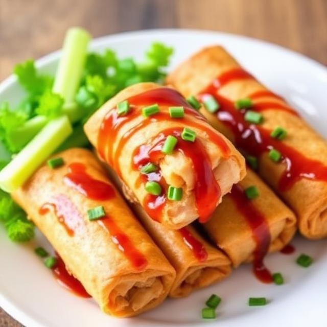 Chicken Teriyaki Egg Rolls