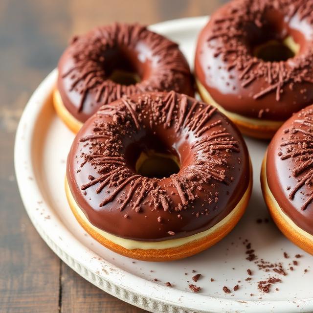 Chocolate Filled Cream Donuts