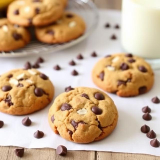 Banana Chocolate Chip Cookies