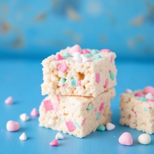 Cotton Candy Rice Krispie Treats