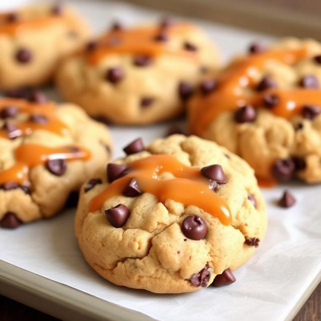 Salted Caramel Chocolate Chip Cookies