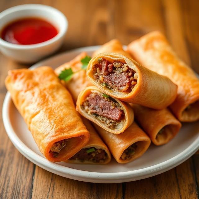 Beef Egg Rolls