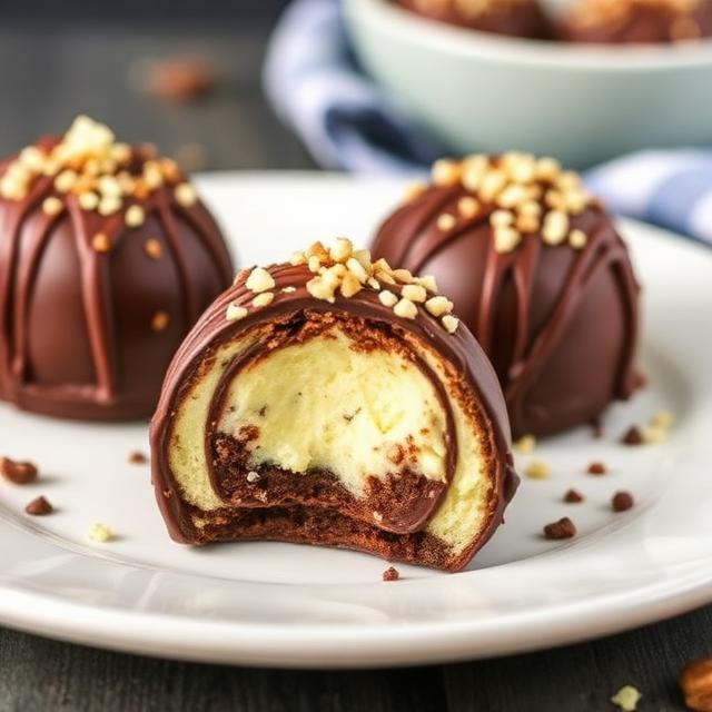 Chocolate Lava Cheesecake Bombs