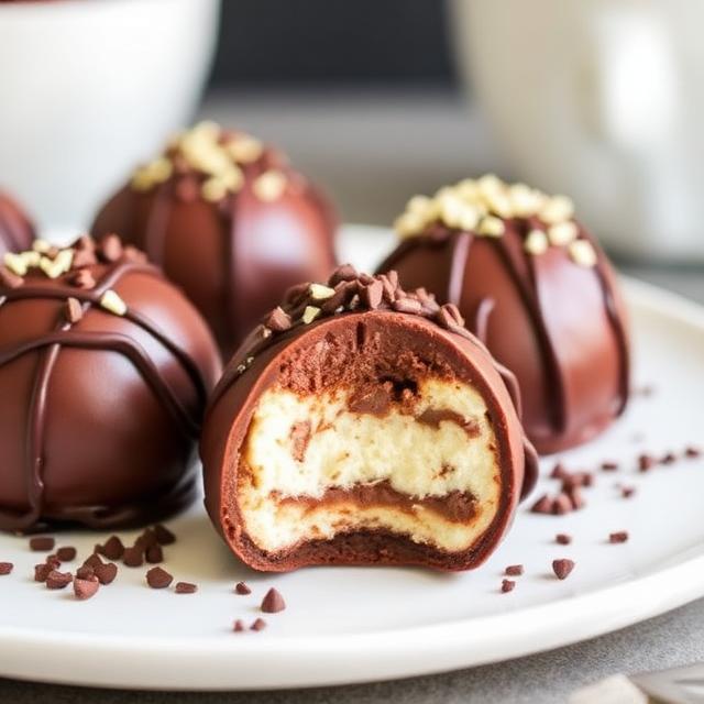 Chocolate Cheesecake Bombs